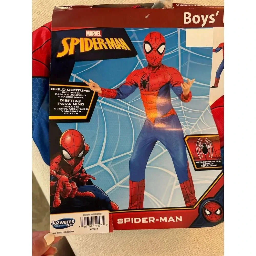 Marvel Spider-Man Boys' Costume Size 8 with Mask 2-Piece Set